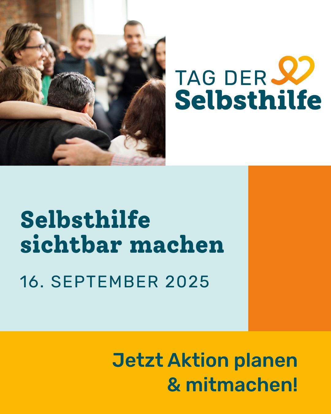 Machen Sie mit! Tag der Selbsthilfe am 16.09.2025