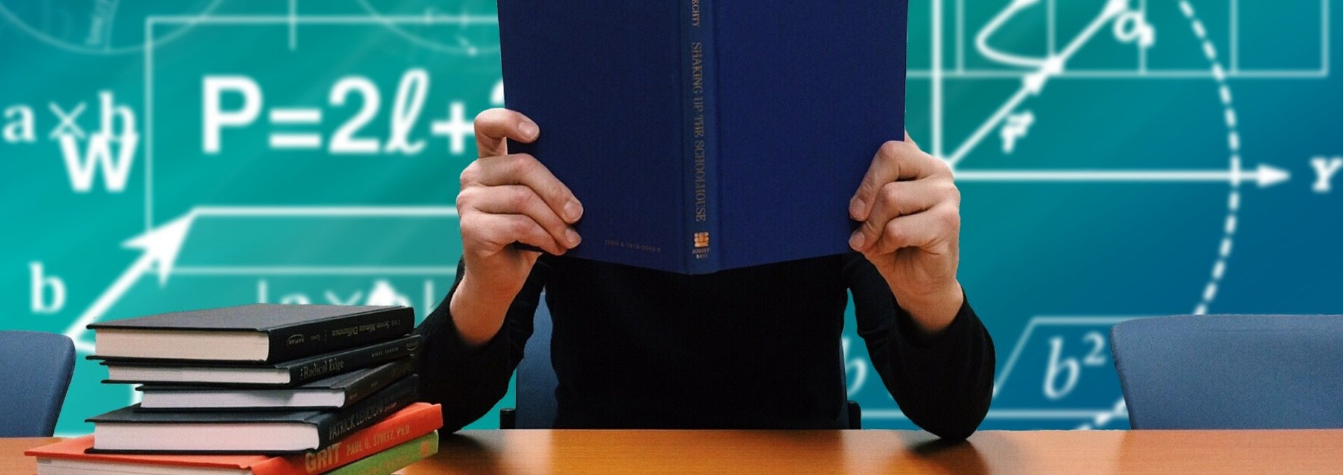 Ein Mann ist in ein Buch vertieft