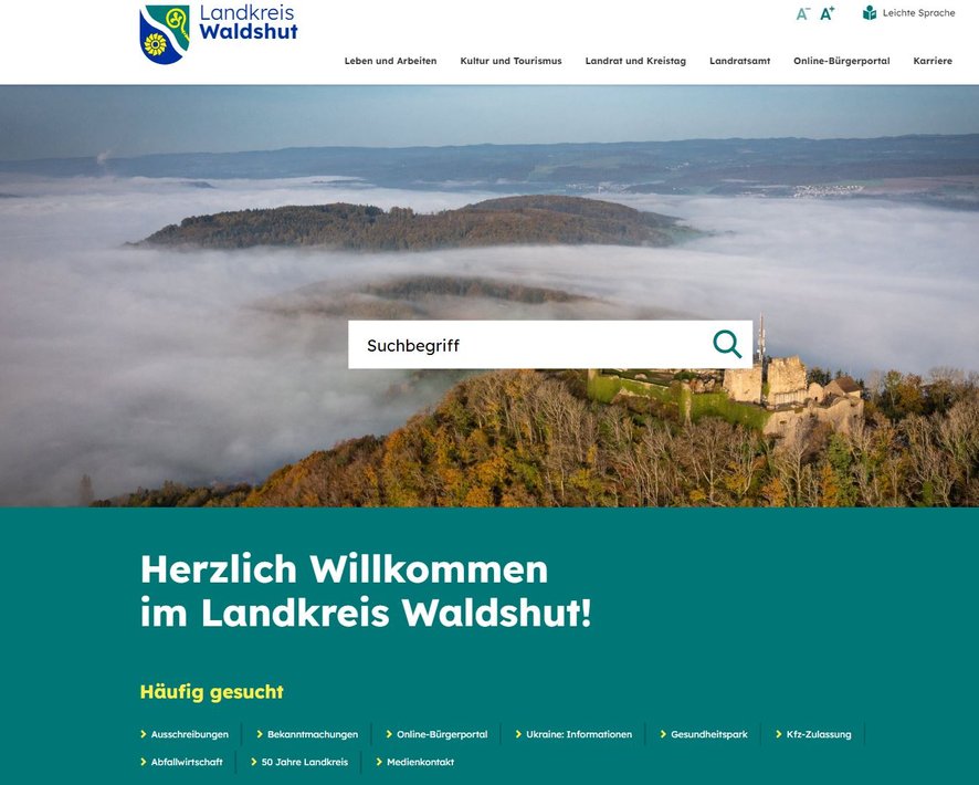 Landkreis präsentiert sich mit neuer Homepage